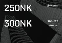 CFMoto 300NK - Owners manual- 